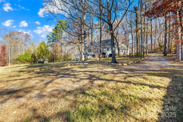 a view of road with trees