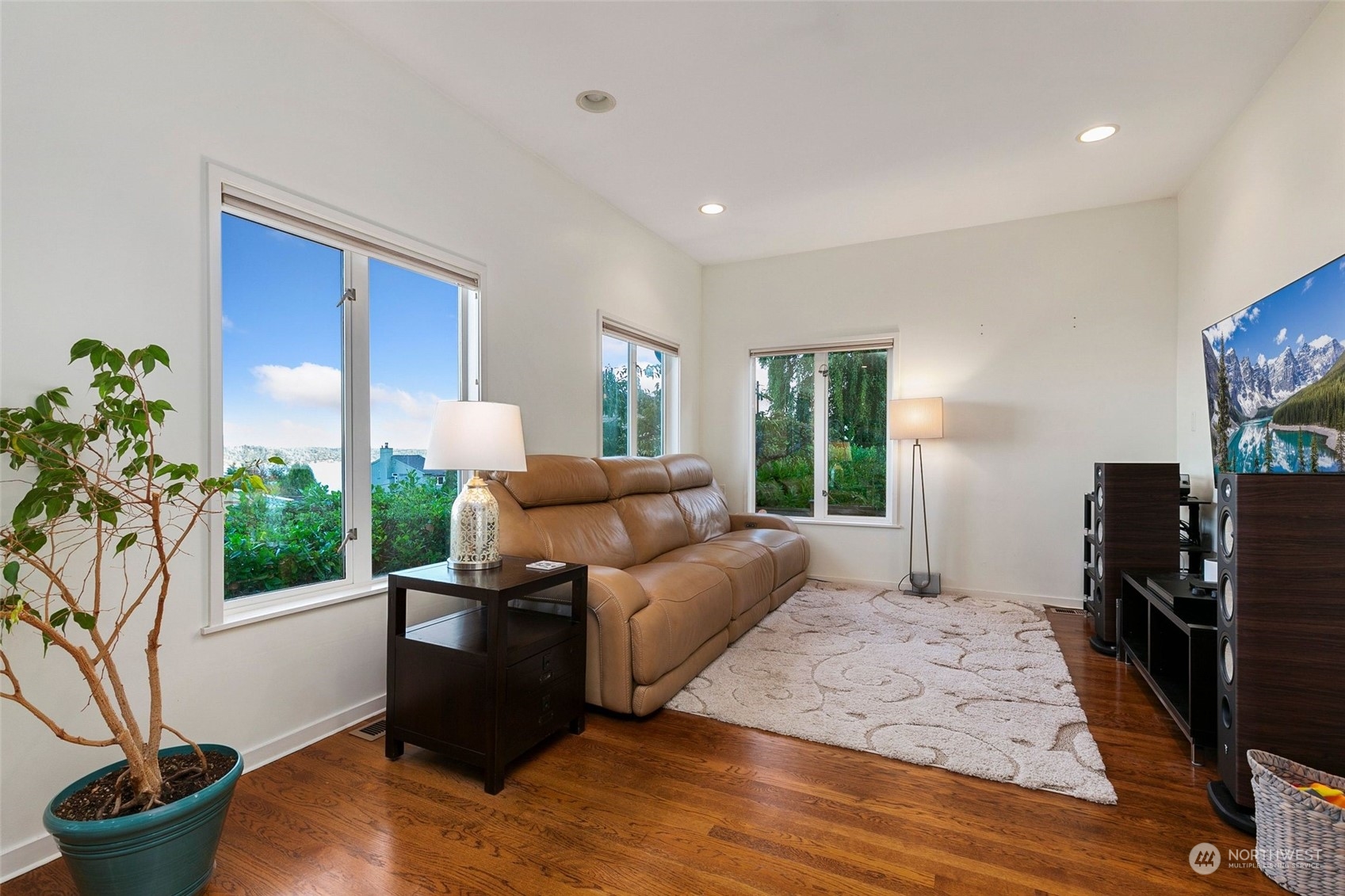 3205 South Judkins Street Seattle, WA 98144 - Photo 18 of 40 a living room with furniture windows and a flat screen tv