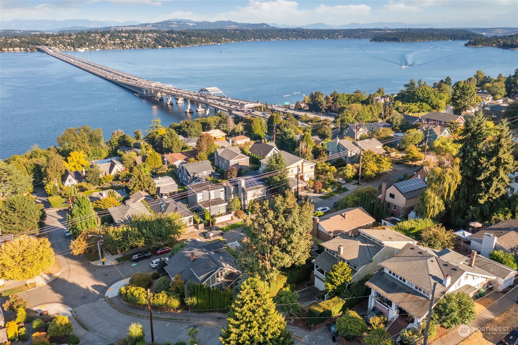 3205 South Judkins Street Seattle, WA 98144 - Photo 2 of 40 an aerial view of a house with a lake view