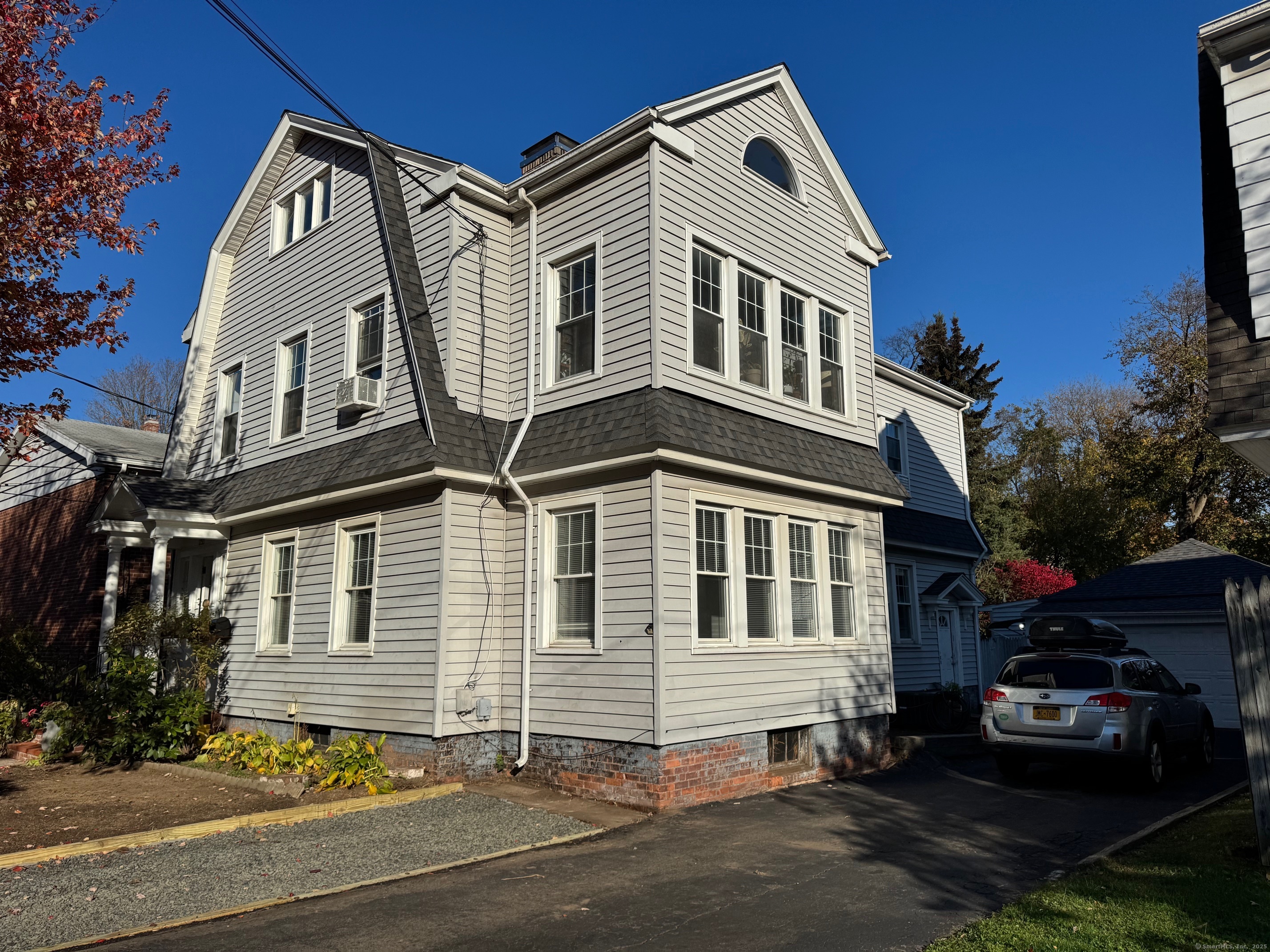 a front view of a house