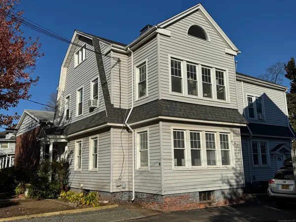a front view of a house