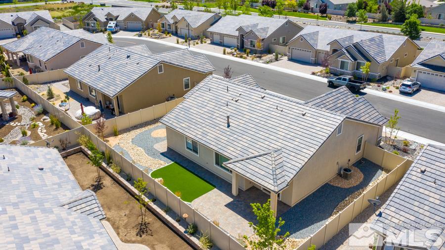 2417 Silver Maple Drive Reno, NV 89521 - Photo 36 of 38 an aerial view of a house with a ocean view