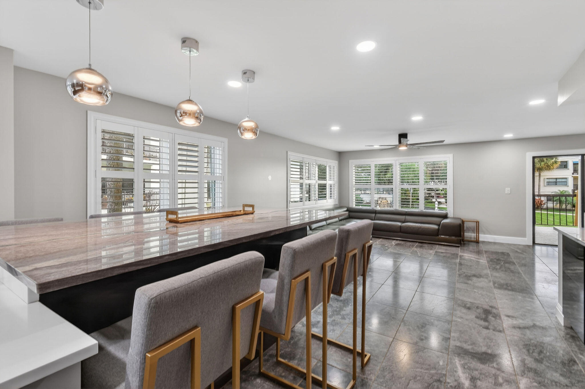 372 Golfview Road, Unit 201 North Palm Beach, FL 33408 - Photo 13 of 45 a kitchen with counter top space and living room