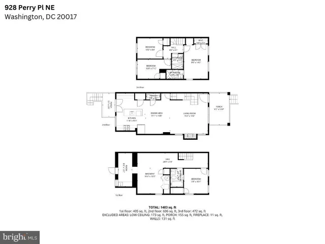 $849,000 | 928 Perry Place Northeast, Washington, DC 20017