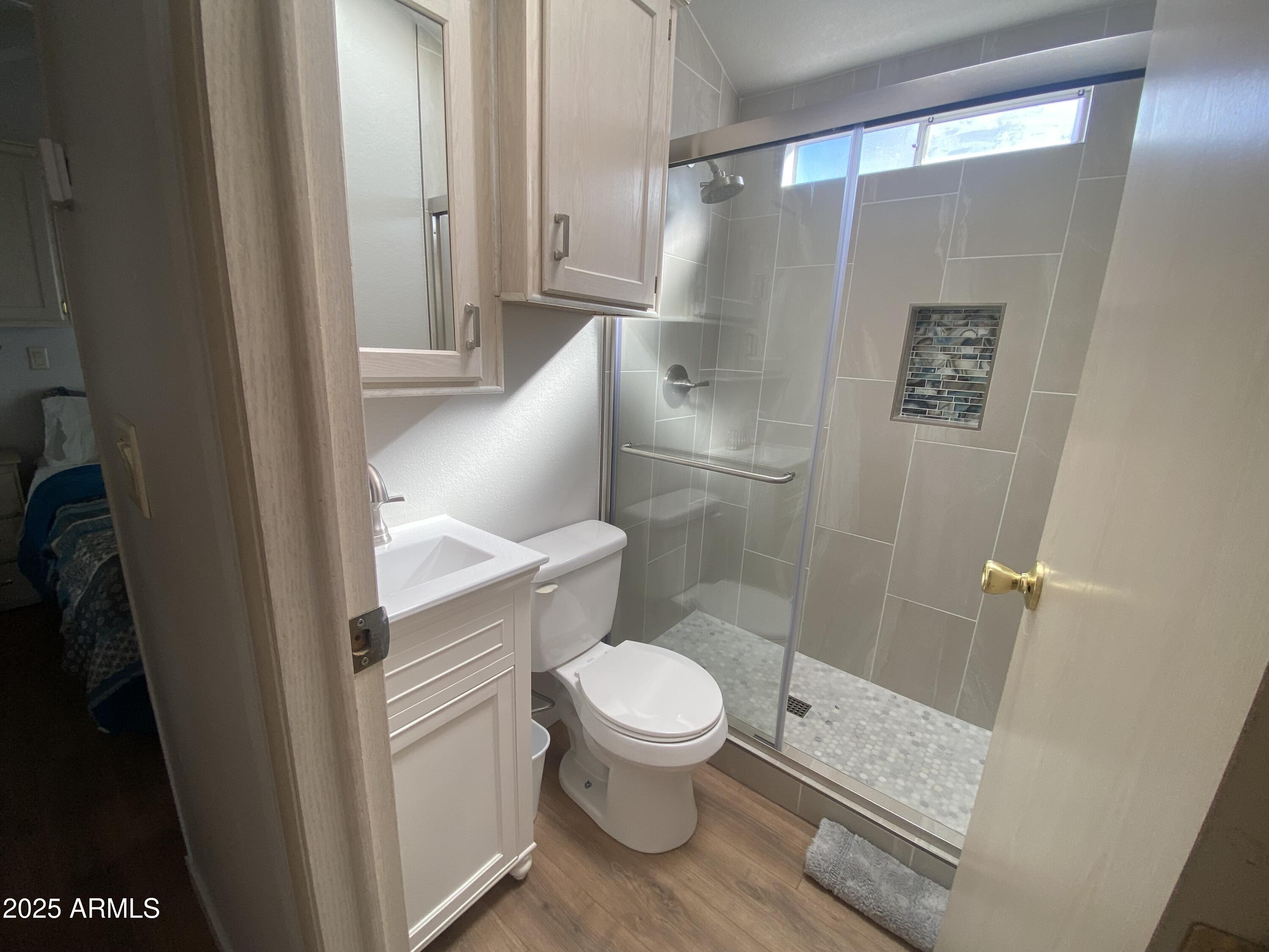 2128 South Dakota Avenue Apache Junction, AZ 85119 - Photo 14 of 36 a bathroom with a toilet and a shower