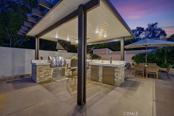 a view of outdoor space and deck