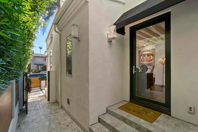 a view of an entryway door