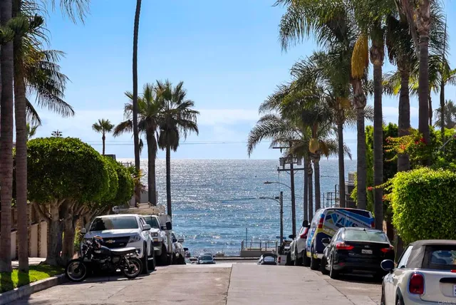 a car parked on the side of a street