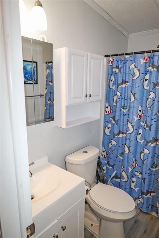214 Destiny Lane Keatchie, LA 71046 - Photo 27 of 40 a white toilet sitting next to a bathroom sink and a shower