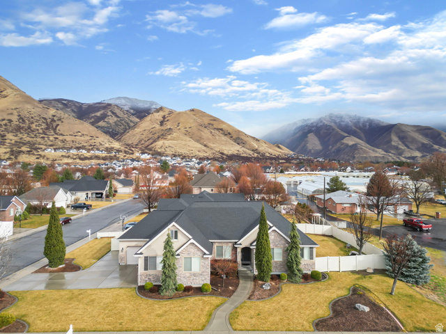557 South 1470th Street East Springville, UT 84663 - Photo 34 of 46 Mountain view with nearby suburban area