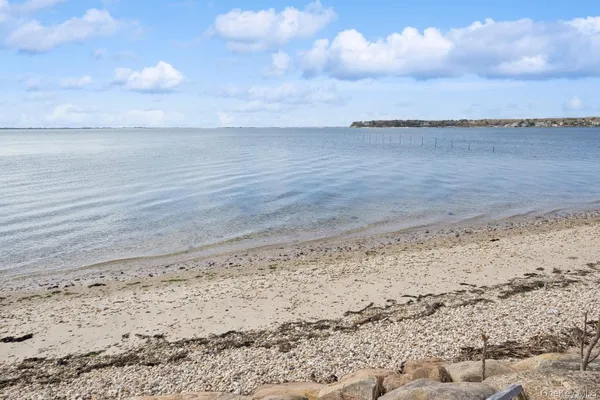 a view of beach and ocean