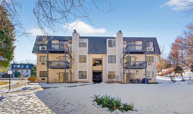 a front view of a building