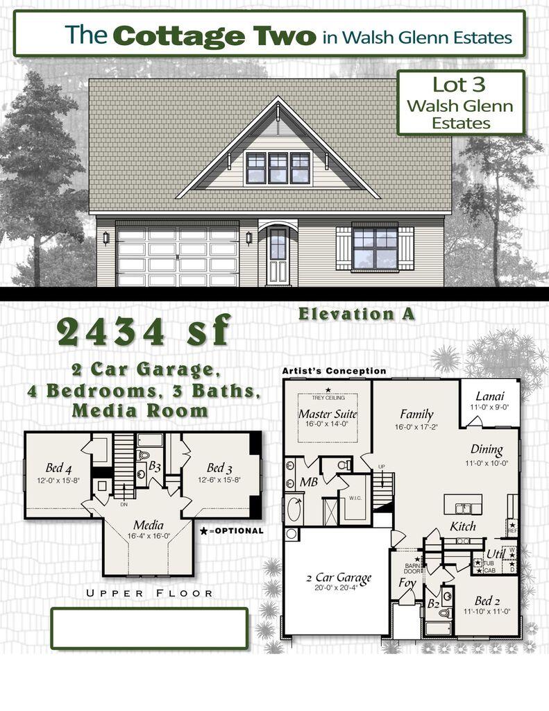 323 Key Lime Place Crestview, FL 32536 - Photo 15 of 15 Cottage Two floorplan