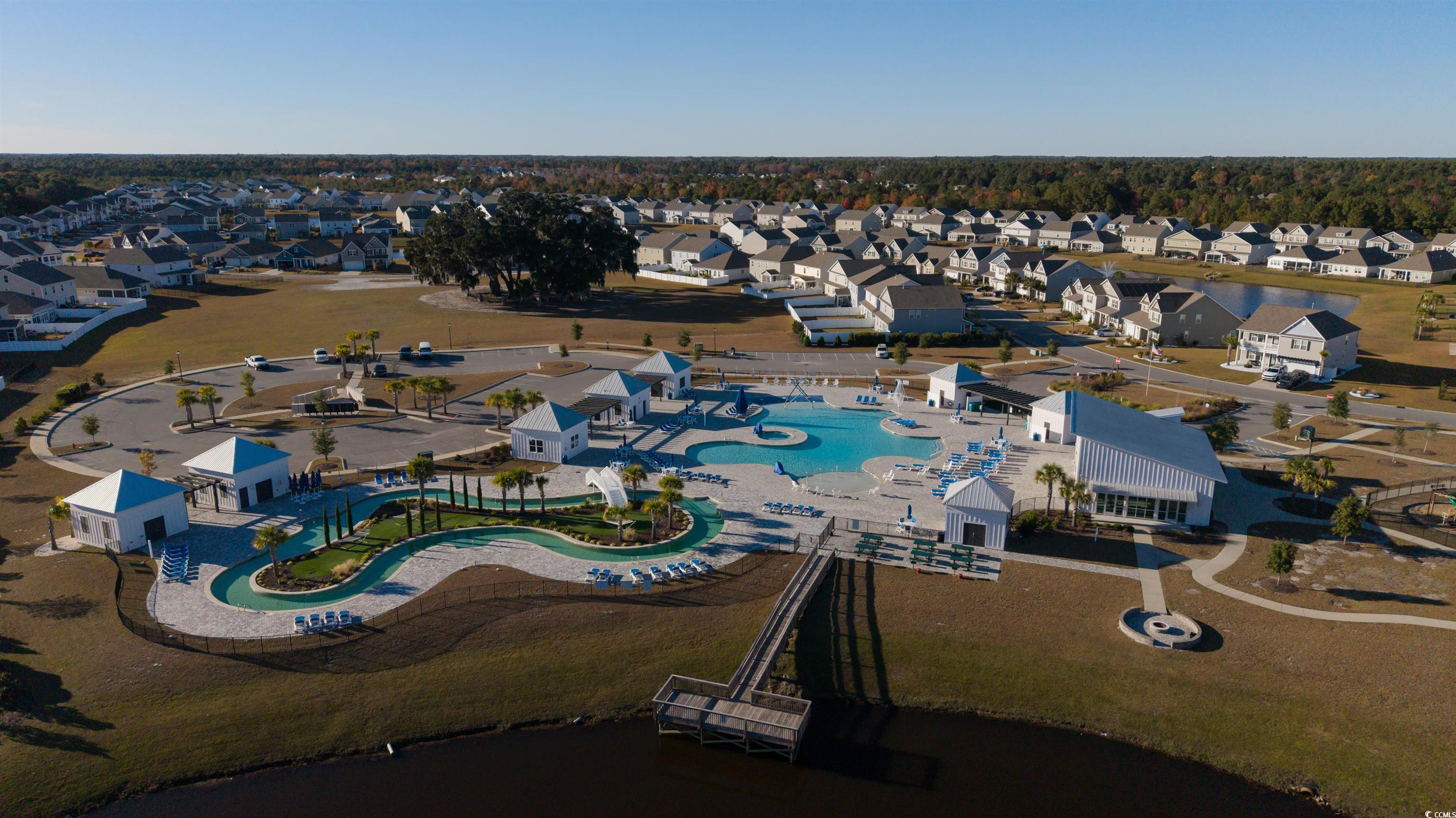 2004 Musgrove Mill Way Myrtle Beach, SC 29579 - Photo 33 of 35 Aerial view of residential area featuring a pool