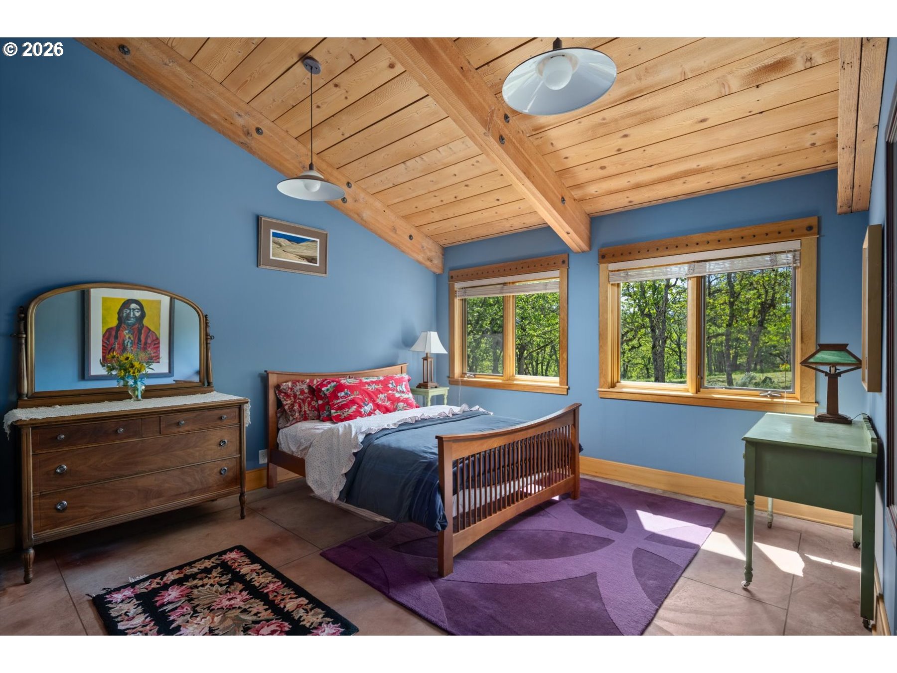 1945 Cynthia Way Mosier, OR 97040 - Photo 28 of 48 a bedroom with a bed and a window