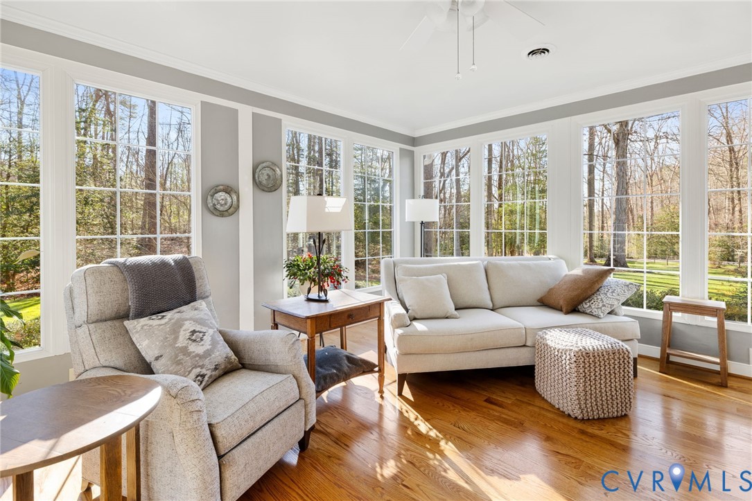 1530 Greenberry Road Powhatan, VA 23139 - Photo 13 of 49 a living room with furniture and a large window