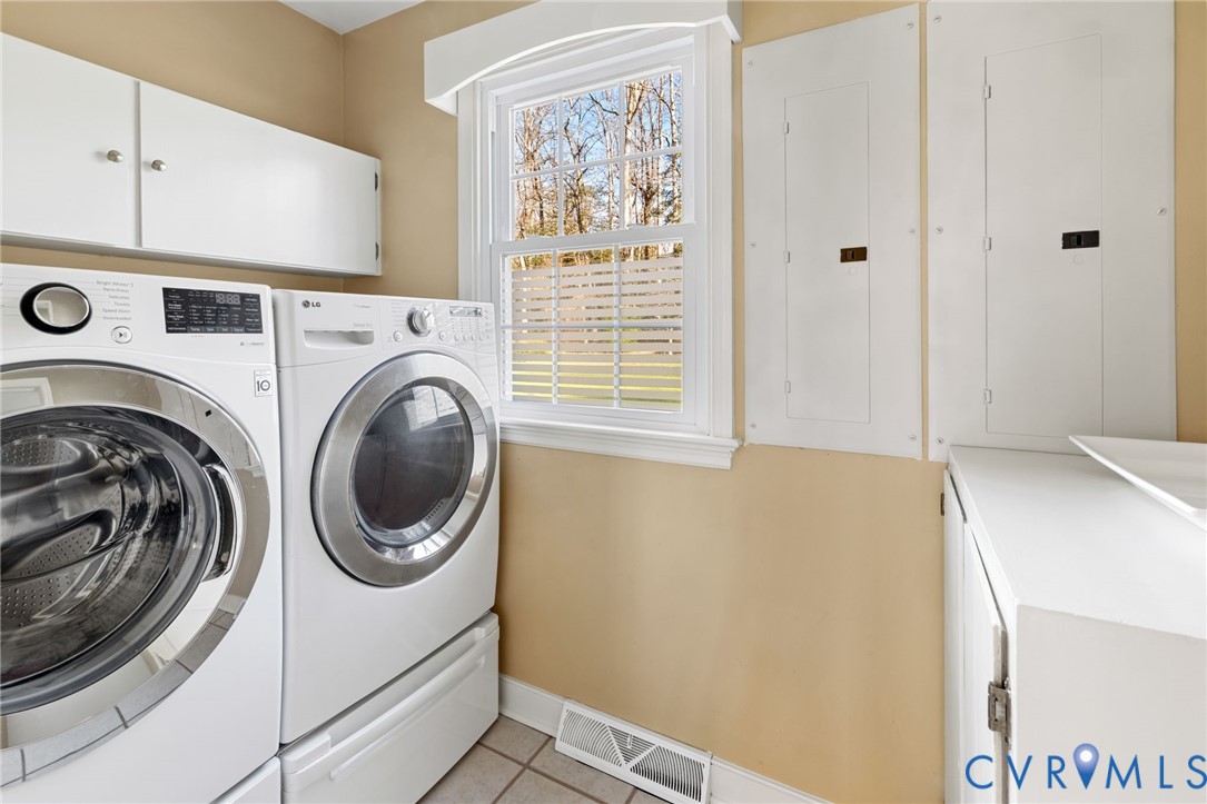 1530 Greenberry Road Powhatan, VA 23139 - Photo 23 of 49 a view of a hallway with washer and dryer