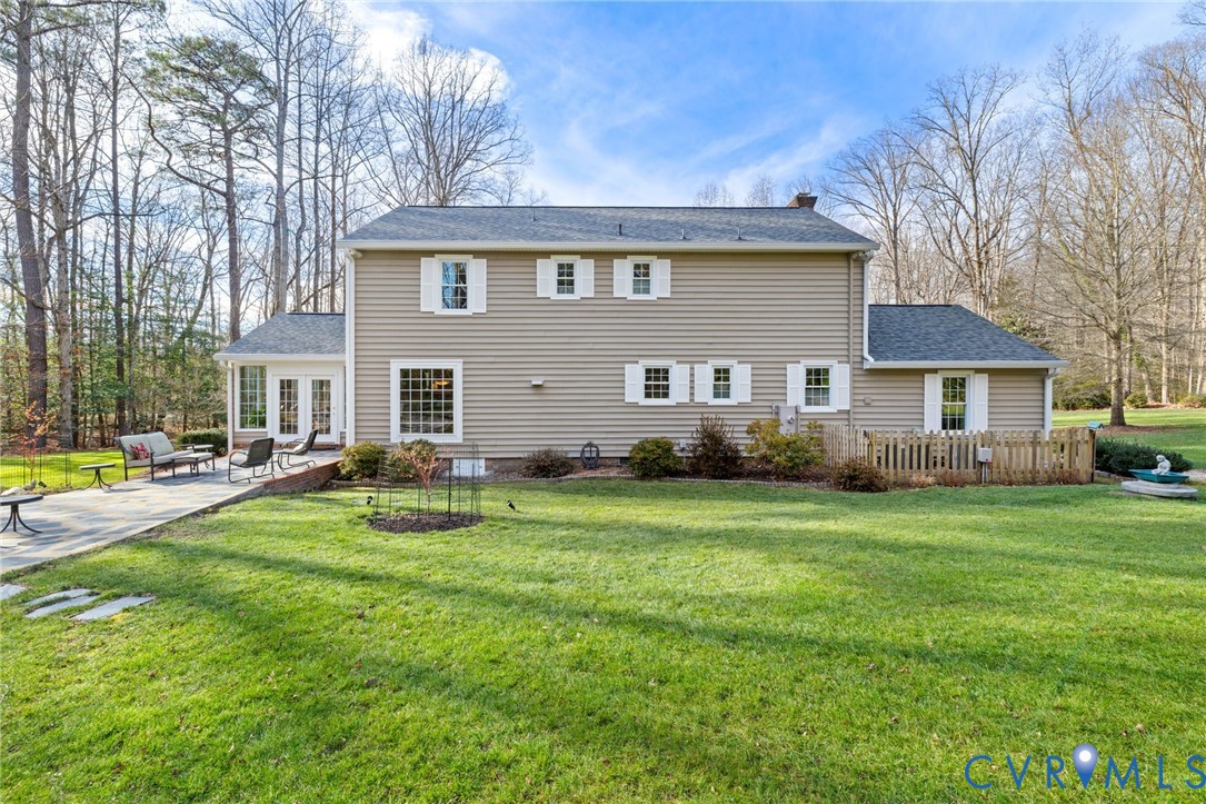 1530 Greenberry Road Powhatan, VA 23139 - Photo 36 of 49 a view of a house with backyard and sitting area