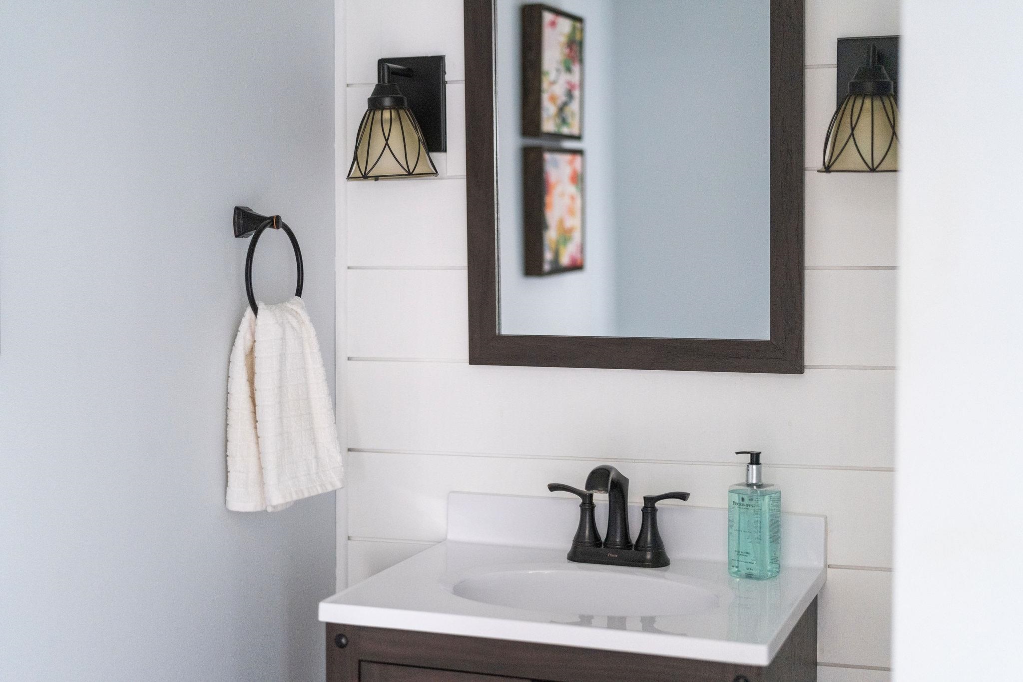 1222 Pinehurst Road Staunton, VA 24401 - Photo 24 of 52 a bathroom with a sink and a mirror