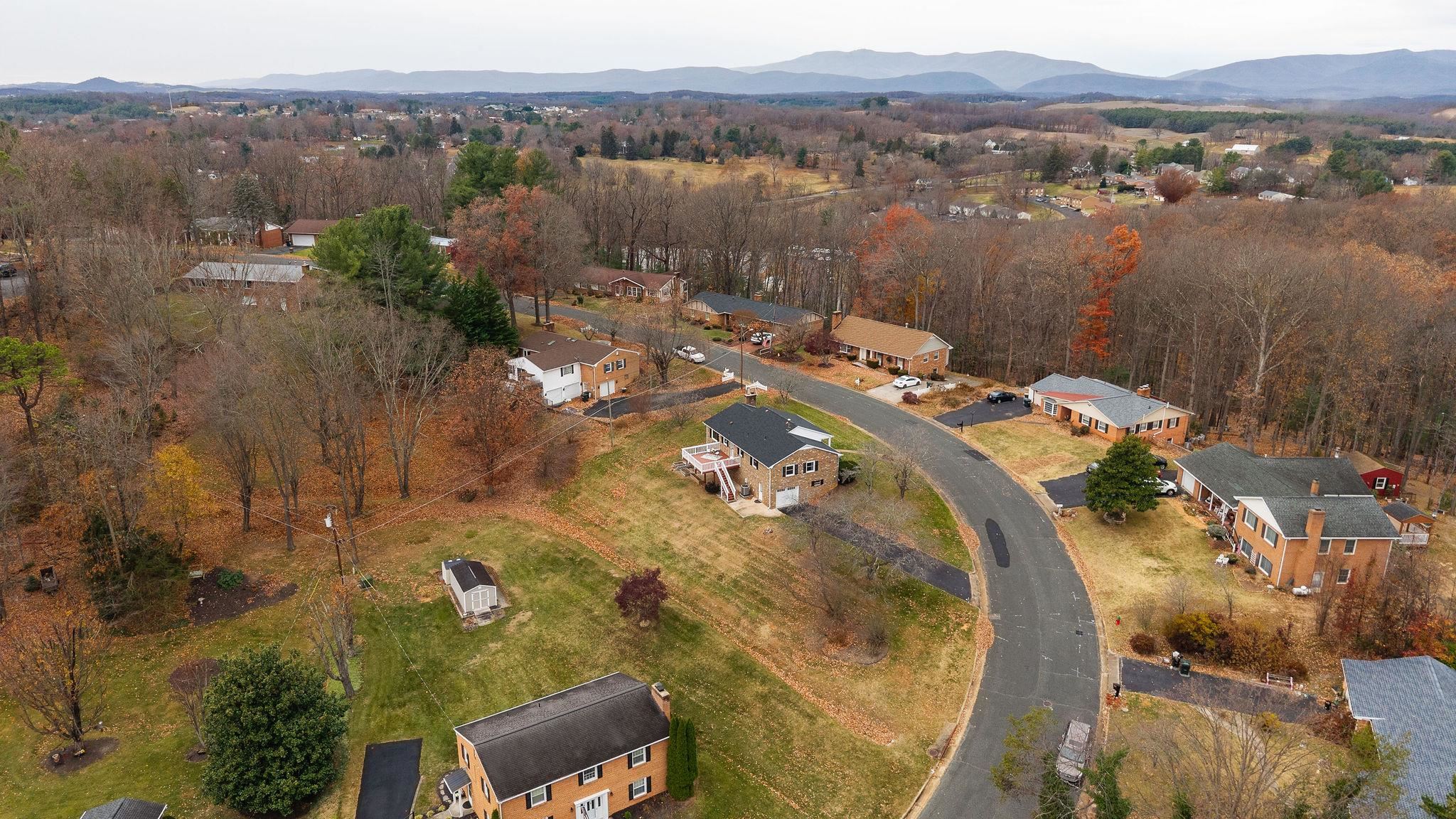 1222 Pinehurst Road Staunton, VA 24401 - Photo 48 of 52 an aerial view of a house with a lake view
