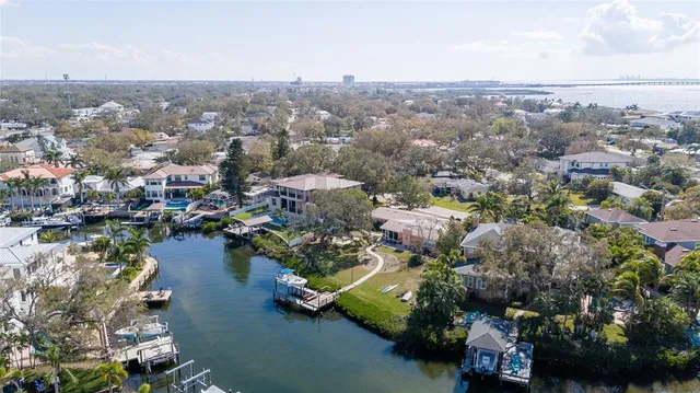 an aerial view of a city with lots of residential buildings