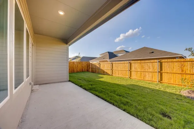 a view of an ocean with a big yard