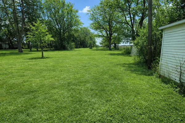 a view of a park with a trees