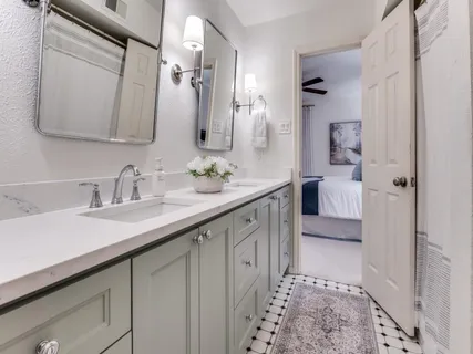 a room with furniture and rug