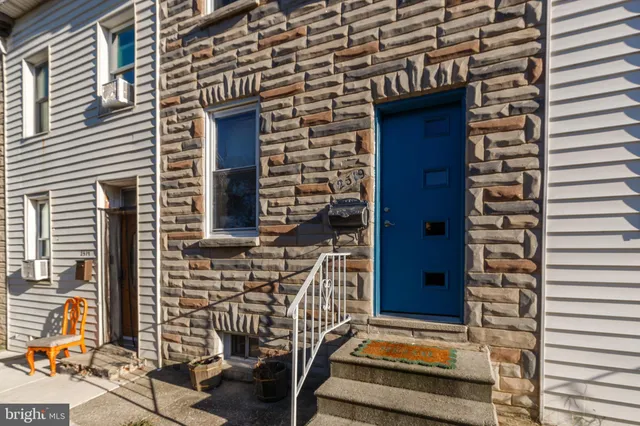 a view of front door of house