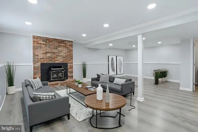 a view of a park with swings