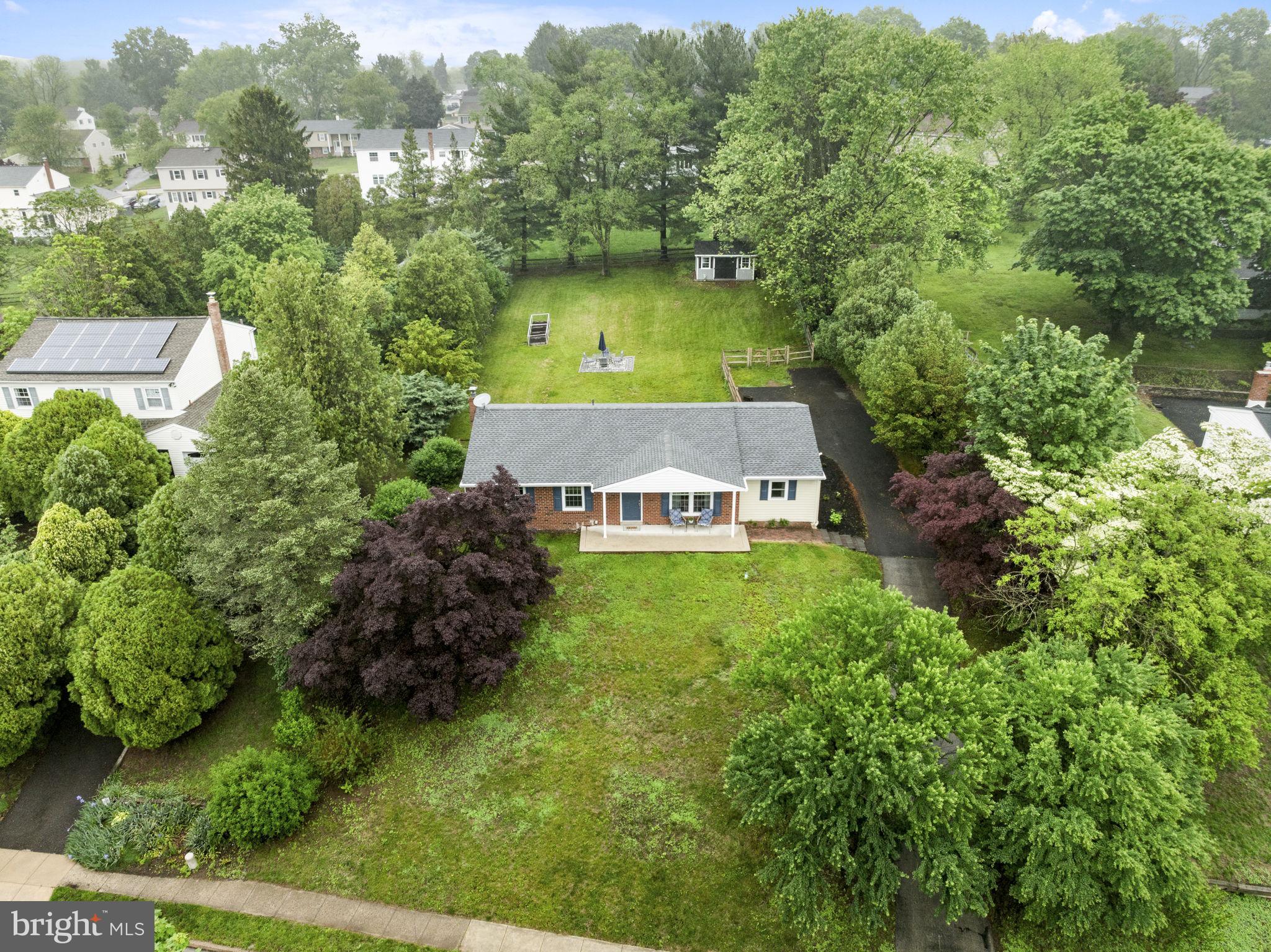 3019 Appledale Road Eagleville, PA 19403 - Photo 4 of 36 an aerial view of a house with garden space and a lake view