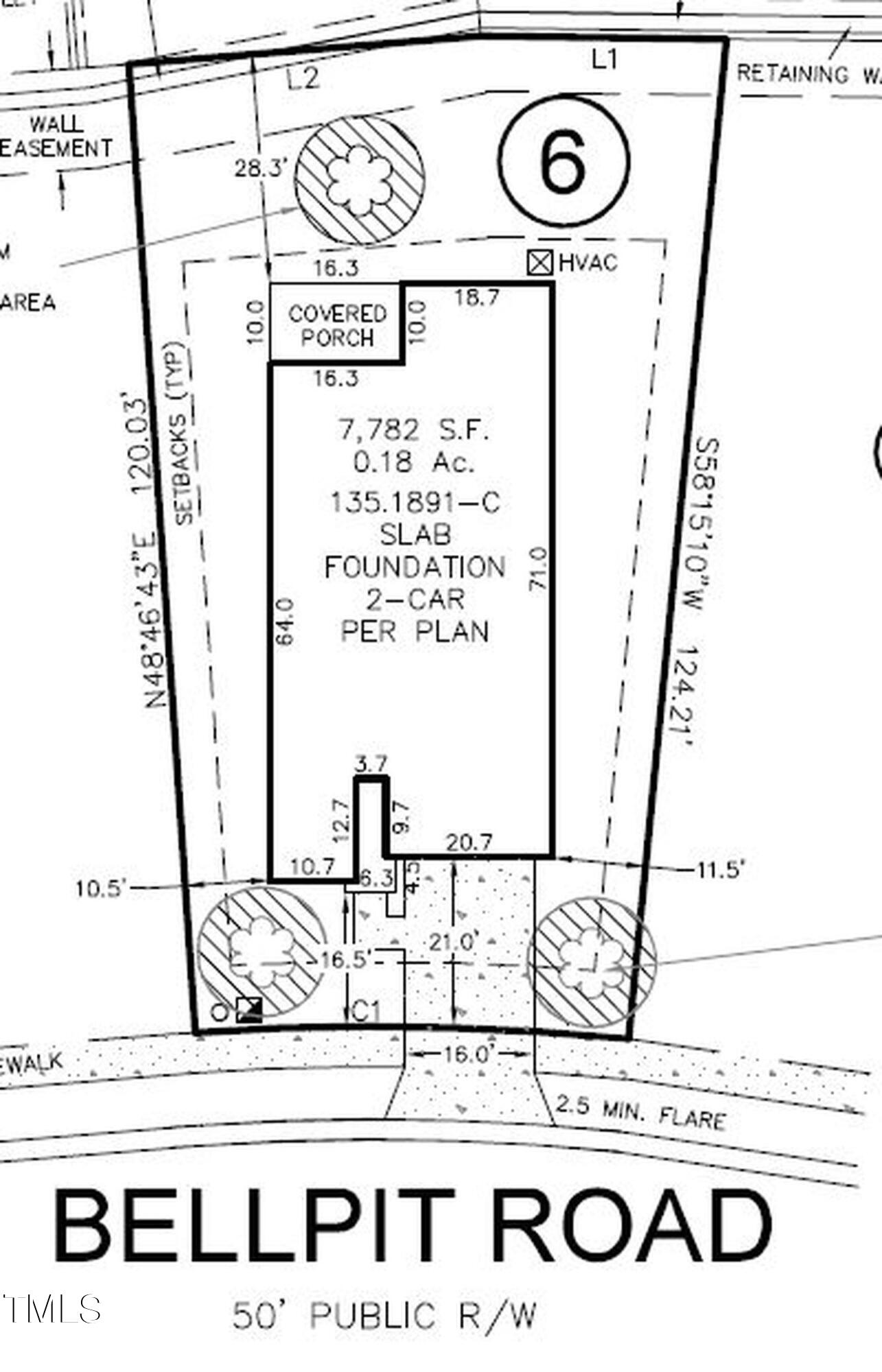 1104 Bellpit Road Durham, NC 27703 - Photo 13 of 15 Plot plan