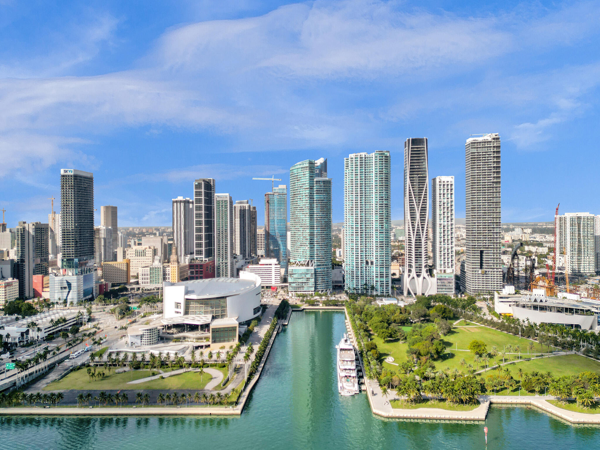 888 Biscayne Boulevard, Unit 811 Miami, FL 33132 - Photo 33 of 48 a view of a city with tall buildings