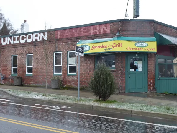a view of a building with a entrance