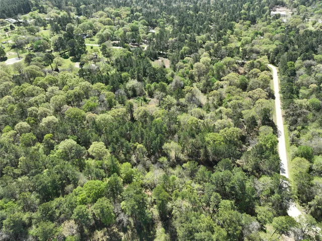 a view of a large yard with green space