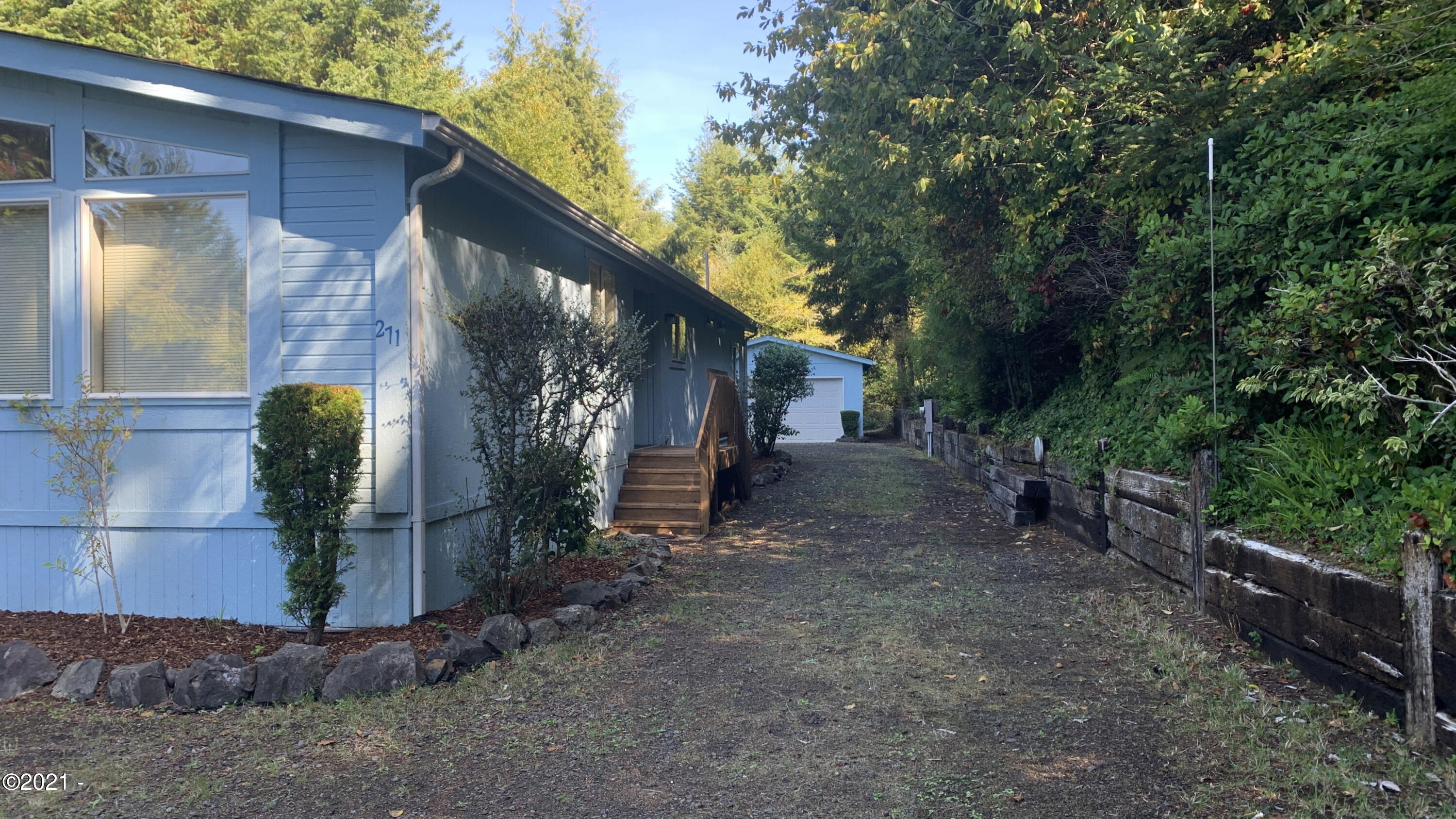 271 East Darkey Creek Road Waldport, OR 97394 - Photo 1 of 26 Large driveway to Garage - Copy