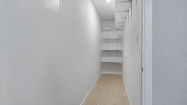 a view of a walk in closet