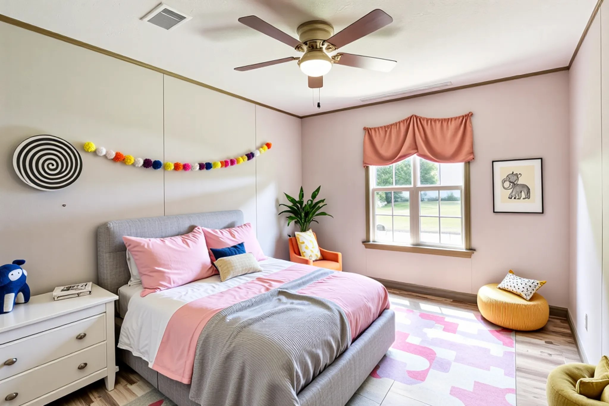 1721 Main Street Danbury, TX 77534 - Photo 11 of 17 a bedroom with a bed and a chandelier