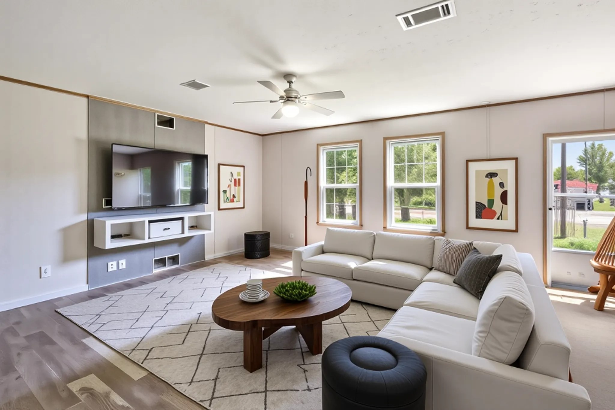 1721 Main Street Danbury, TX 77534 - Photo 5 of 17 a living room with furniture and a flat screen tv