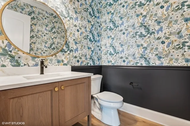 a bathroom with a sink and a toilet