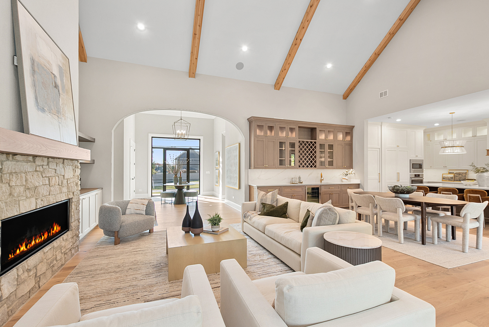 10940 German Church Road La Grange, IL 60525 - Photo 8 of 40 a living room with furniture and a fireplace