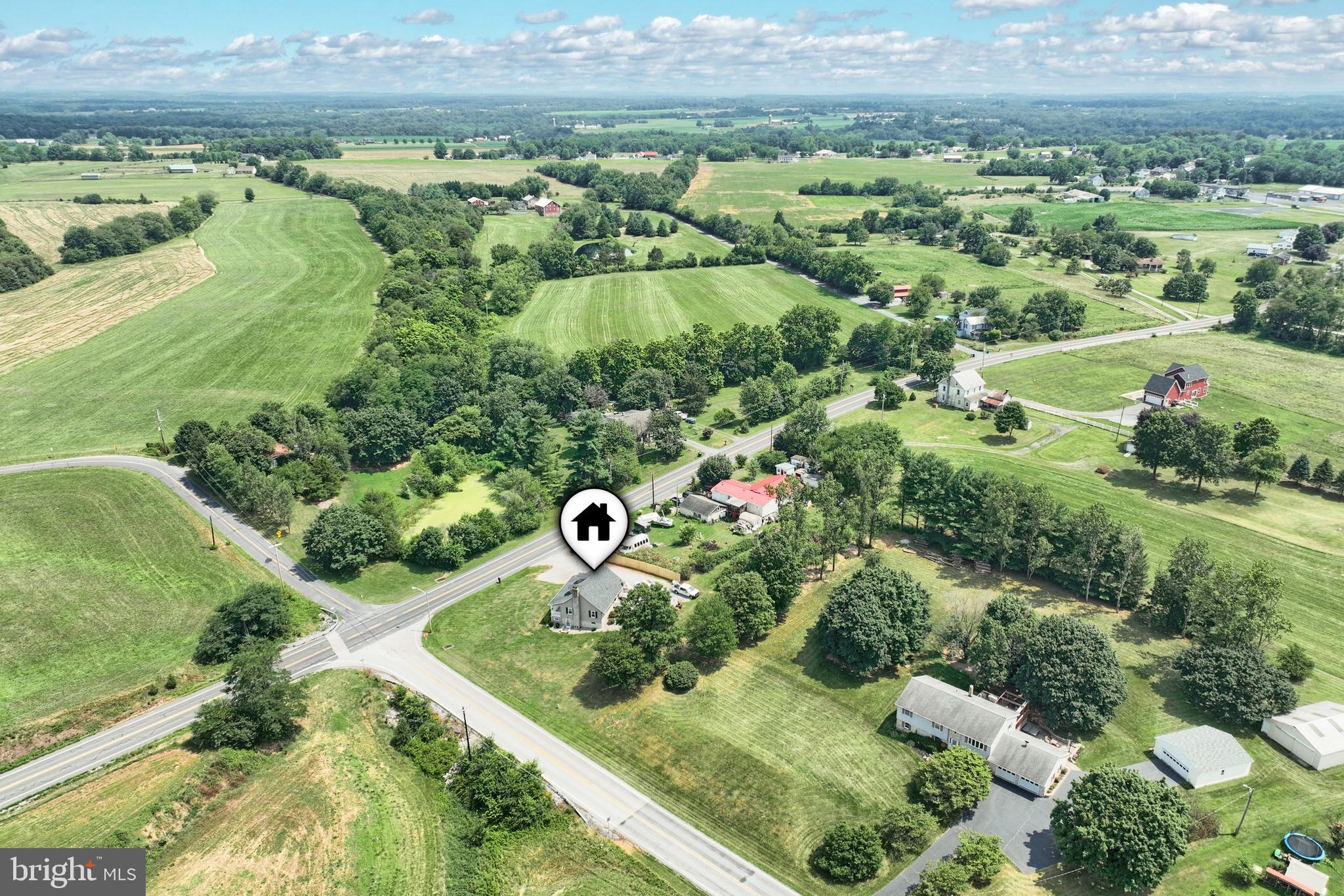 3605 Taneytown Road Gettysburg, PA 17325 - Photo 39 of 52 an aerial view of a house with a yard