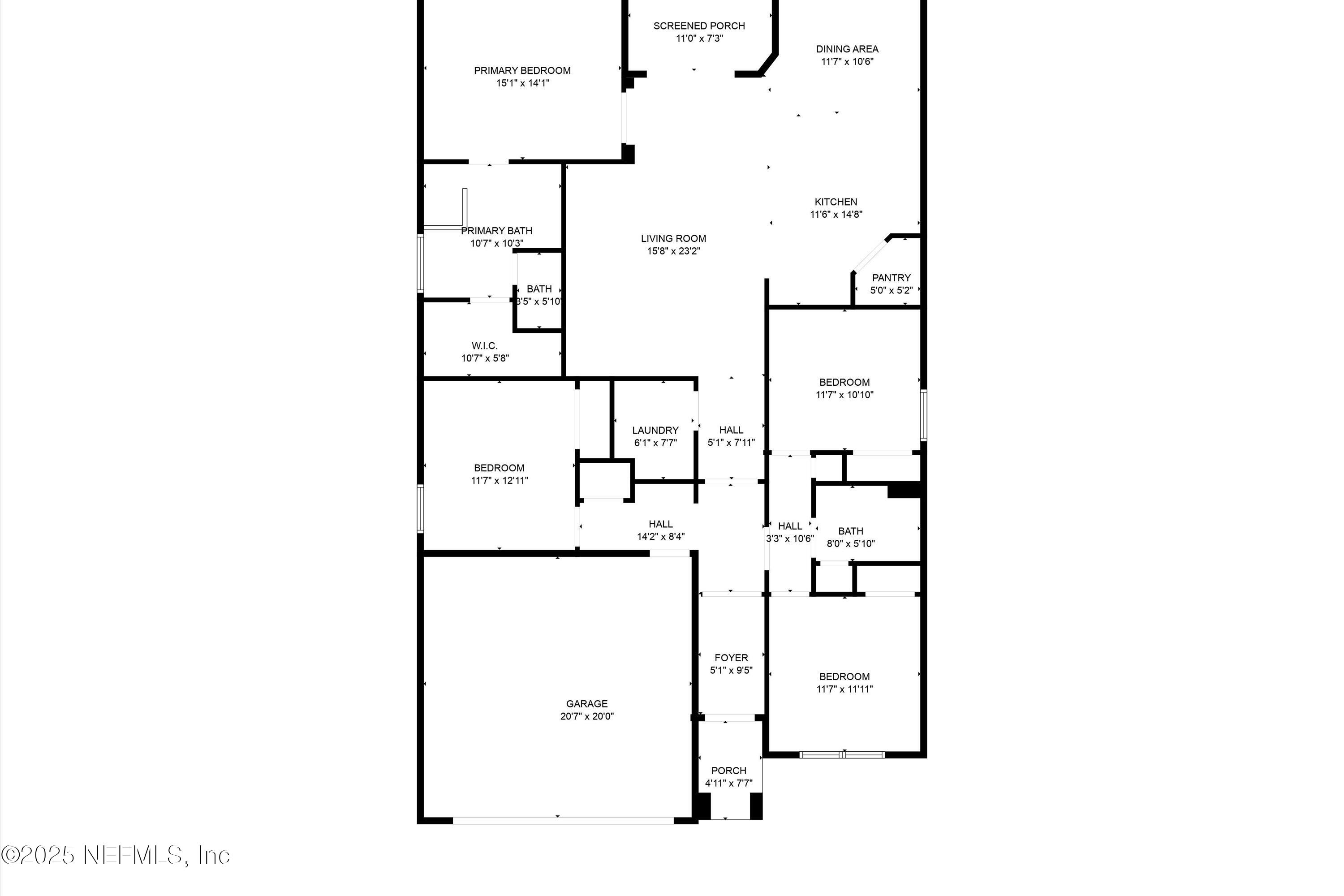 12264 Sacha Road Jacksonville, FL 32226 - Photo 32 of 32 a picture of a floor plan