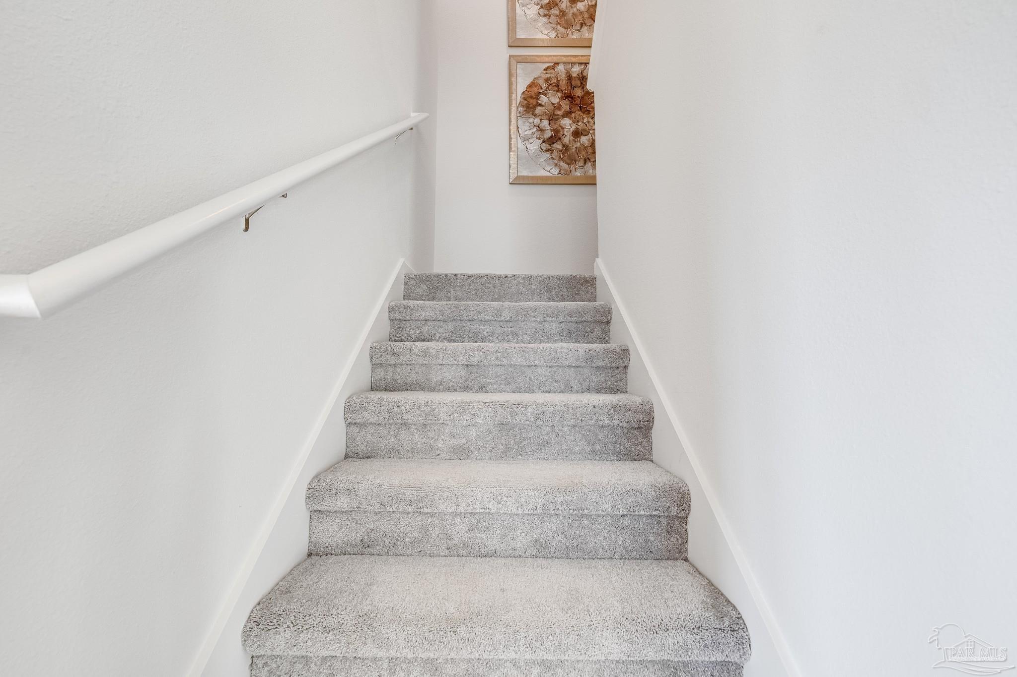 1115 Green Gate Road Cantonment, FL 32533 - Photo 30 of 47 a view of staircase with white walls