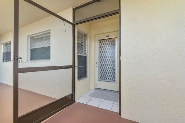 a view of front door