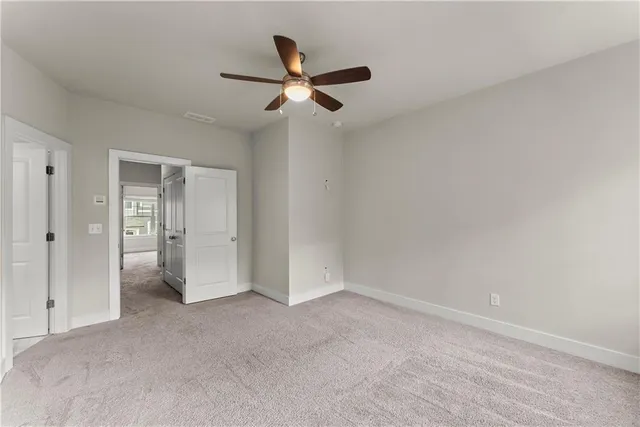 a view of an empty room