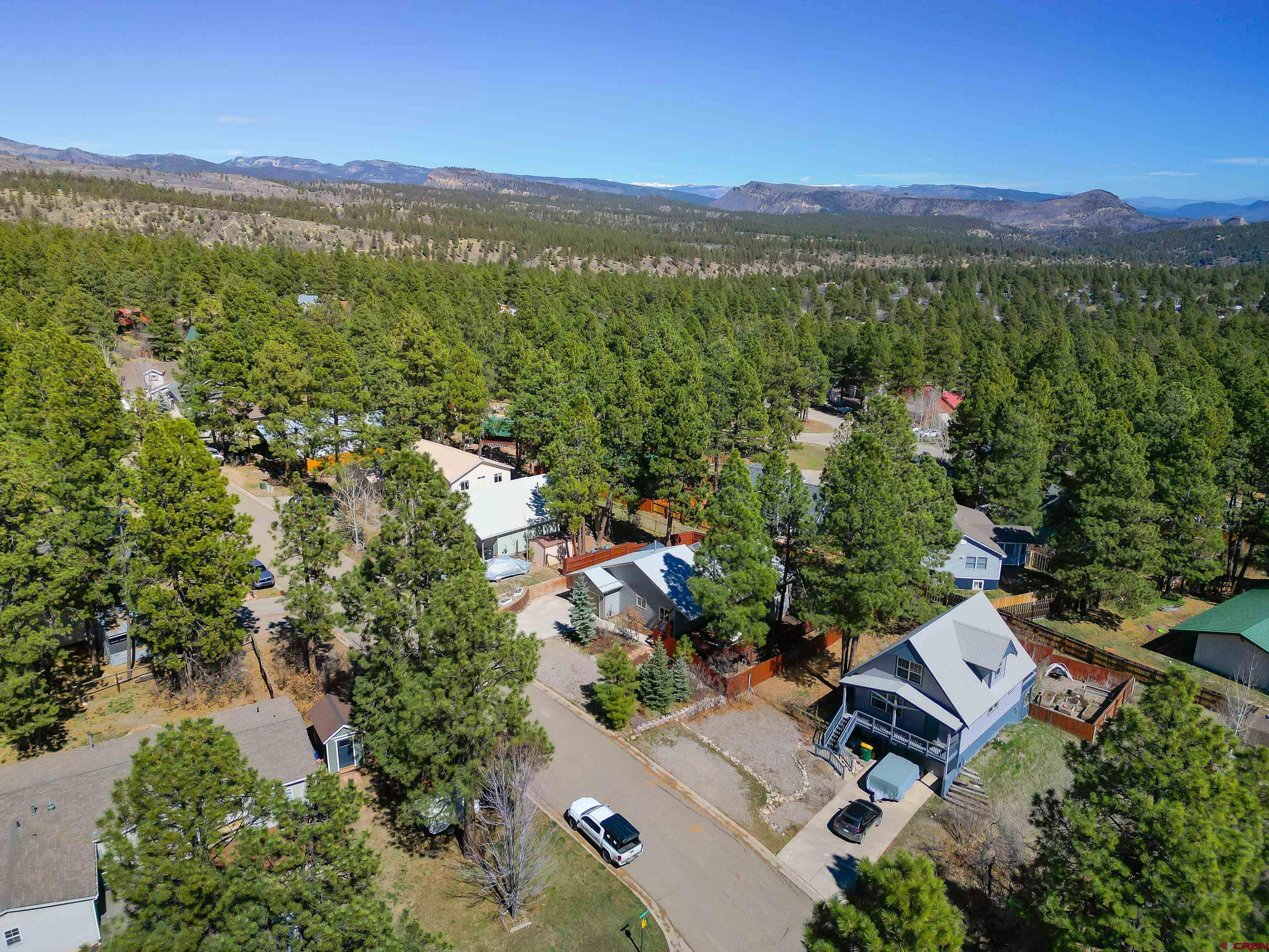 100 Westridge Road Durango, CO 81303 - Photo 39 of 39 an aerial view of residential house with outdoor space and trees all around