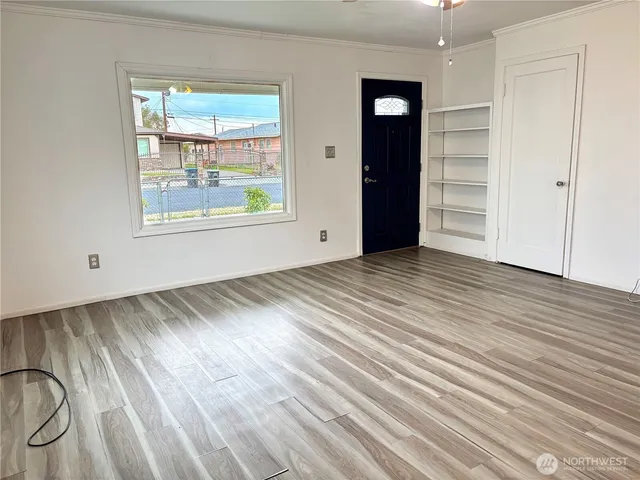 wooden floor in an empty room