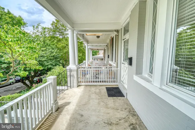 a view of a stairs and an outdoor from balcony