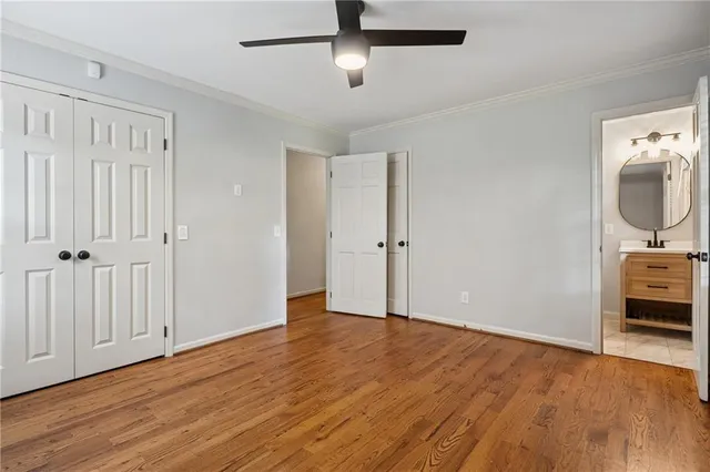 wooden floor in an empty room